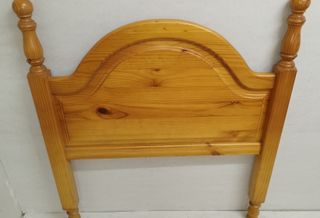CABECERO DE MADERA COLOR PINO PARA CAMA 90 CM