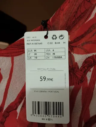 Vestido largo estampado floral