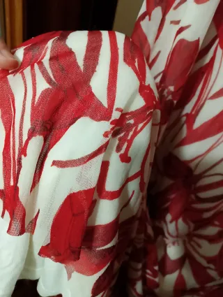 Vestido largo estampado floral