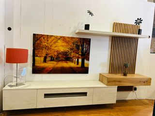 MUEBLE SALON EN ARTICO Y MADERA