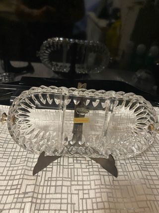 Bandeja cristal Nachtmann plata