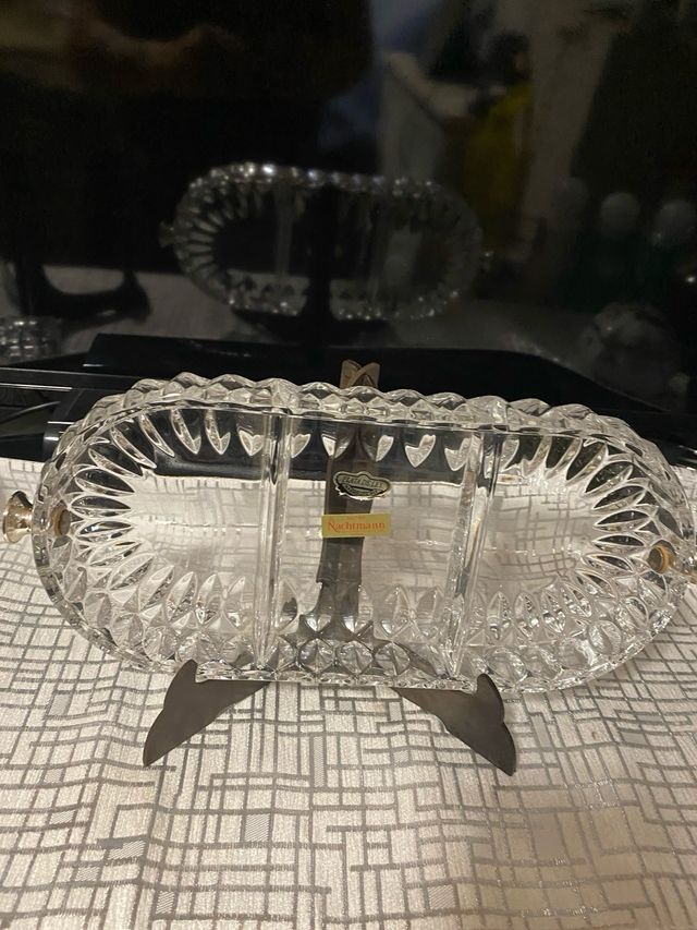 Bandeja cristal Nachtmann plata