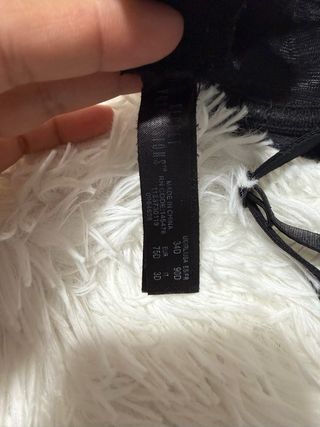 Sujetador sin relleno negro  SECRET POSSESIONS