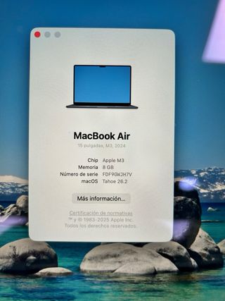 MacBook Air 2024 8GB 256GB Azul Marino