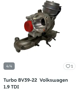 Turbo BV39-22 Volkswagen 1.9 TDI
