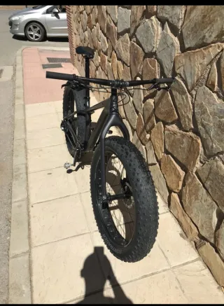 Bicicleta Fat Bike Negra marca Trek