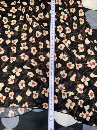 Abito lungo estivo floreale nero