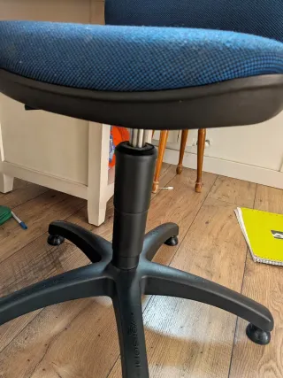 Silla de escritorio azul Tara