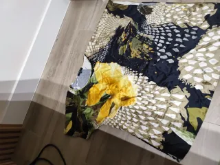 Vestido estampado floral y animal print orna farho