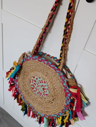 Bolso Rafia Boho Multicolor