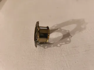 Túneles Acero Quirúrgico Dorado 18mm vintage Par