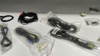 Cabos e adaptadores diversos para som / PC