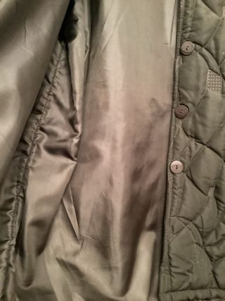 Abrigo acolchado verde señora Talla XL