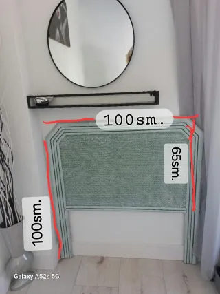 Dos cabeceros para camas ,verde