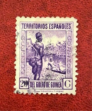 Bonito Sello Territorios Españoles Golfo Guinea