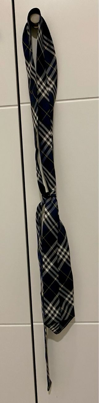 Minifalda y camisa colegiala con corbata