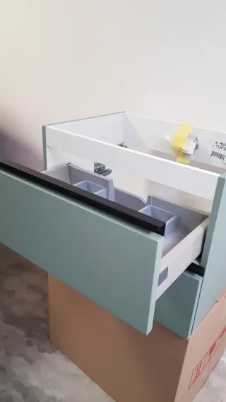 Mueble de baño moderno 60 dos cajones