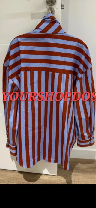 Camisa Zara rayas lazo Talla L