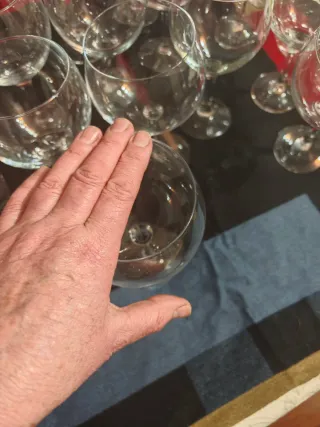 20 Copas de combinado de cristal