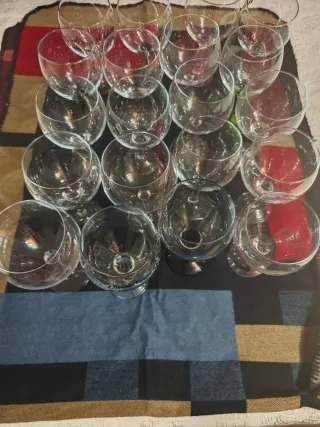 20 Copas de combinado de cristal