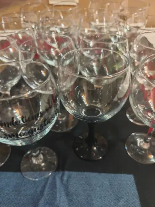 20 Copas de combinado de cristal