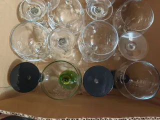 20 Copas de combinado de cristal