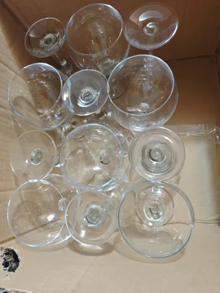20 Copas de combinado de cristal
