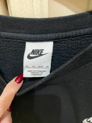 Felpa Nike donna nera