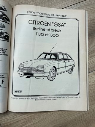 CITROEN GSA X1 X3 MANUAL DE TALLER REPARACION RTA