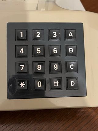 Telefono Italtel vintage beige/nero