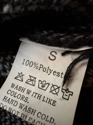 Jersey punto blanco y negro estilo gráfico Talla S