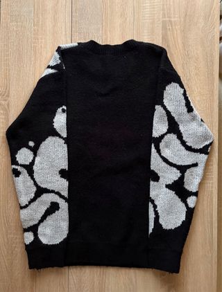 Jersey punto blanco y negro estilo gráfico Talla S