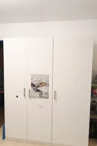 Conjunto habitación: cama, armario y cómoda