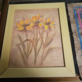 Quadro fiori ad olio