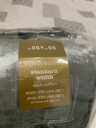 2 Cortinas Terciopelo Gris/Plata 230X230