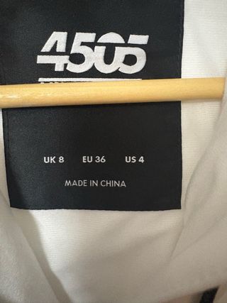 Mono de esquí ASOS blanco y negro