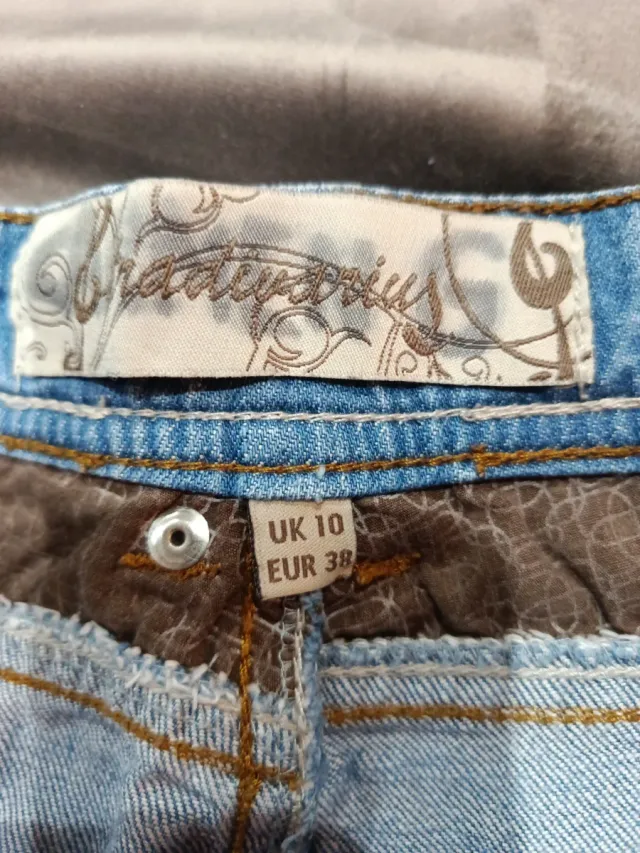 Falda vaquera con volantes Talla 38