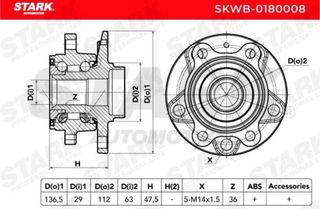 Rodamiento delantero STARK Golf 6