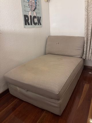KIVIK Chaiselongue IKEA Tibbleby beige/gris