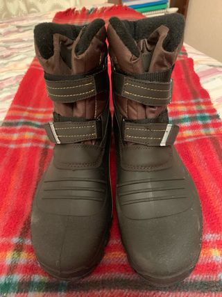 Botas de agua niño/niña nailon y cuero ecológico