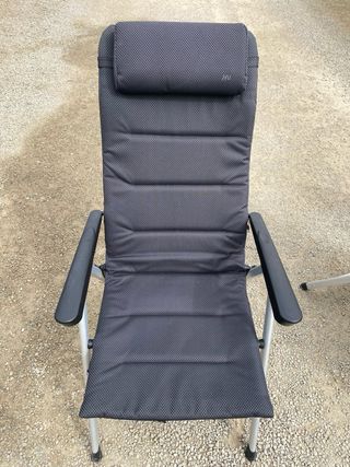 4 Sillas Reclinables Tela y Metal