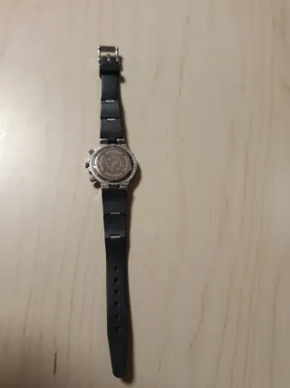 Reloj Bulgari Negro y Plateado