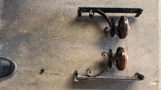 Candelabros de luz forjados