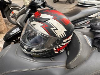 Casco Shoei NXR Negro y Rojo