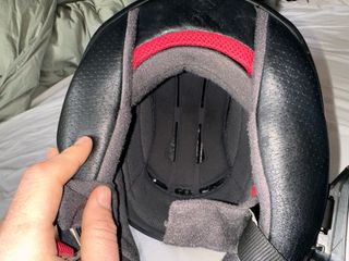 Casco Shoei NXR Negro y Rojo