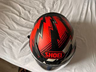 Casco Shoei NXR Negro y Rojo