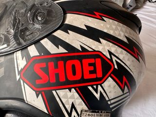 Casco Shoei NXR Negro y Rojo