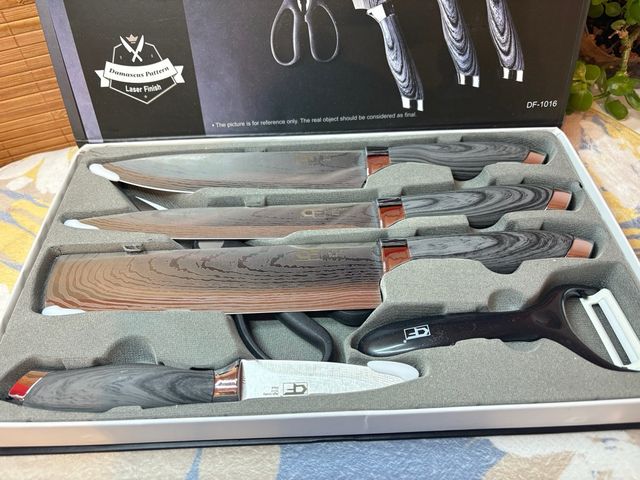 Set de Cuchillos Damasco Laser Finish