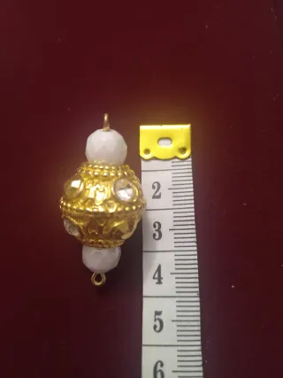 Set 23 perle metallo e vetro