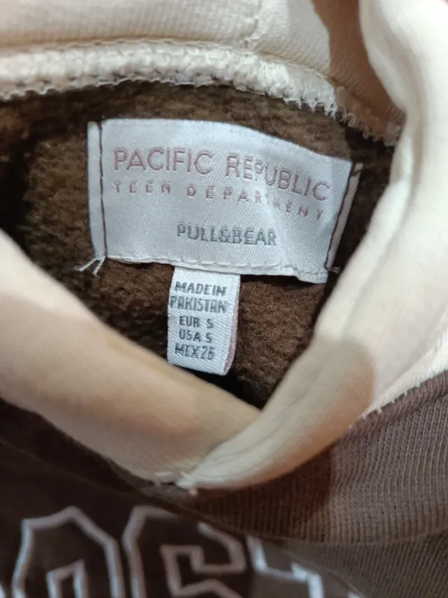 Sudadera Boston Marrón y Beige